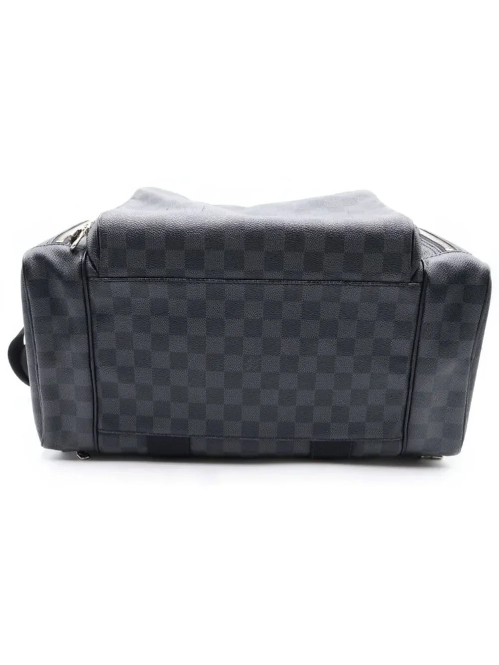 Louis Vuitton Damier Graphite Camera Bag Black Leather Silver
